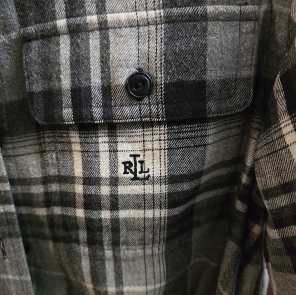 Ralph Lauren petite button down flannel. - Picture 2 of 5